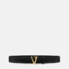 Ceinture en cuir V 4 cm