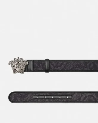 Ceinture en toile jacquard La Medusa 4 cm