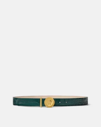 Ceinture Medusa Biggie effet croco 3 cm Ceinture Medusa Biggie effet croco 3 cm