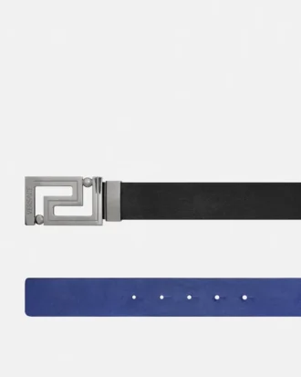 Ceinture réversible en cuir Greca 3,5 cm