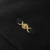 Écharpe en tricot côtelé de laine et cachemire