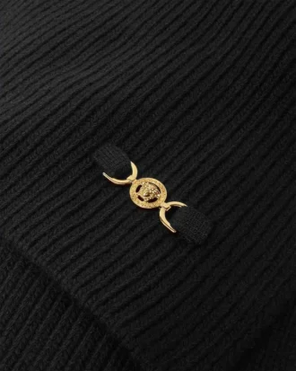 Écharpe en tricot côtelé de laine et cachemire