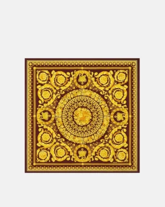 Écharpe en twill de soie imprimée 90 cm