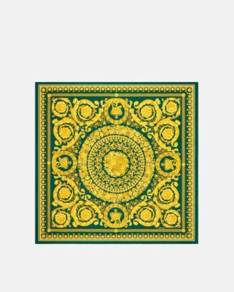 Écharpe en twill de soie imprimée 90 cm