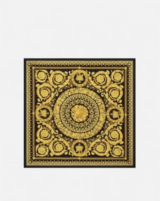 Écharpe en twill de soie imprimée 90 cm