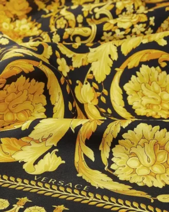 Écharpe en twill de soie imprimée 90 cm