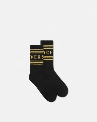 Chaussettes en coton côtelé