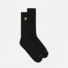 Chaussettes en coton côtelé brodées Chaussettes en coton côtelé brodées