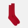 Chaussettes en coton côtelé brodées Chaussettes en coton côtelé brodées