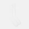 Chaussettes en coton côtelé brodées Chaussettes en coton côtelé brodées
