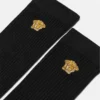 Chaussettes en coton côtelé brodées Chaussettes en coton côtelé brodées