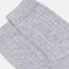 Chaussettes en coton côtelé brodées