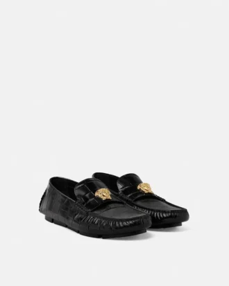 Chaussures de conduite en cuir Medusa Chaussures de conduite en cuir Medusa