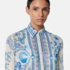 Chemise ajustée en crêpe Underwater Barocco Chemise ajustée en crêpe Underwater Barocco