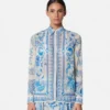 Chemise ajustée en crêpe Underwater Barocco Chemise ajustée en crêpe Underwater Barocco