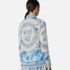 Chemise ajustée en crêpe Underwater Barocco Chemise ajustée en crêpe Underwater Barocco