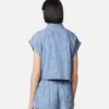 Chemise carrée en chambray jacquard Barocco Chemise carrée en chambray jacquard Barocco