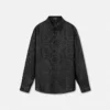Chemise classique en soie mélangée jacquard Chemise classique en soie mélangée jacquard
