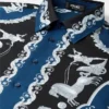 Chemise classique en twill de soie imprimé