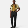 Chemise classique en twill de soie imprimé Chemise classique en twill de soie imprimé