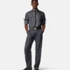 Chemise classique en twill de soie imprimé Chemise classique en twill de soie imprimé