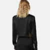 Chemise courte en satin bordée de dentelle Chemise courte en satin bordée de dentelle