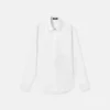 Chemise de soirée en popeline de coton brodée Chemise de soirée en popeline de coton brodée