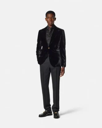 Chemise de soirée en soie mélangée dévorée python