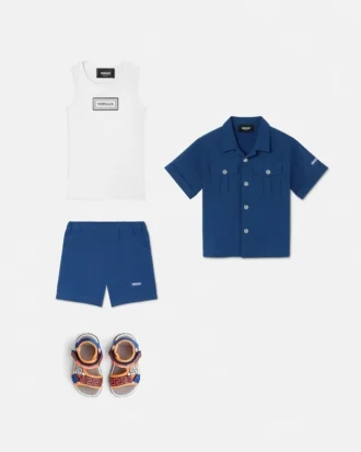 Chemise en coton brodée pour enfant