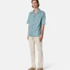 Chemise en denim chambray jacquard Barocco Chemise en denim chambray jacquard Barocco