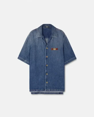 Chemise en denim Medusa Biggie