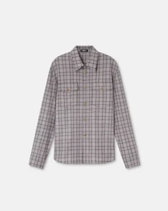 Chemise en flanelle de laine à carreaux