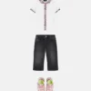 Chemise en jersey de coton imprimé pour enfants Chemise en jersey de coton imprimé pour enfants