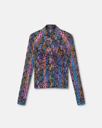 Chemise en jersey de viscose imprimé