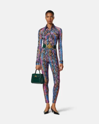 Chemise en jersey de viscose imprimé