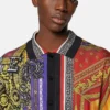 Chemise en maille de soie imprimée Chemise en maille de soie imprimée
