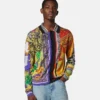 Chemise en maille de soie imprimée Chemise en maille de soie imprimée