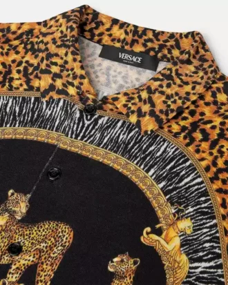 Chemise en maille de soie Wild Cats