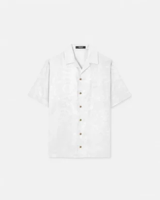 Chemise en mélange de soie jacquard
