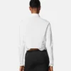 Chemise en popeline de coton bordée de dentelle Chemise en popeline de coton bordée de dentelle