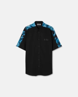 Chemise en popeline de coton imprimée