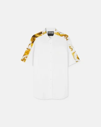Chemise en popeline de coton imprimée