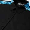 Chemise en popeline de coton imprimée