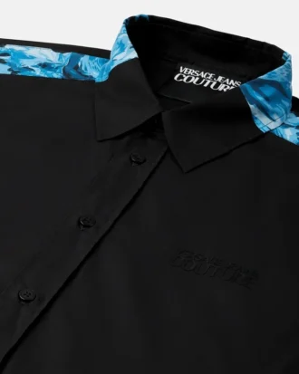 Chemise en popeline de coton imprimée