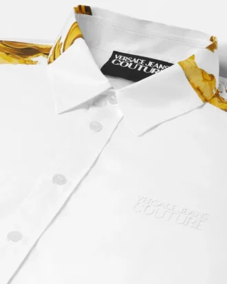 Chemise en popeline de coton imprimée
