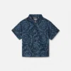 Chemise en popeline de coton imprimée pour bébé Chemise en popeline de coton imprimée pour bébé