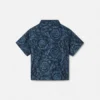 Chemise en popeline de coton imprimée pour bébé Chemise en popeline de coton imprimée pour bébé