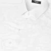 Chemise en popeline de coton jacquard Chemise en popeline de coton jacquard