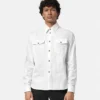 Chemise en popeline de coton jacquard Chemise en popeline de coton jacquard