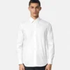 Chemise en popeline de coton jacquard Chemise en popeline de coton jacquard